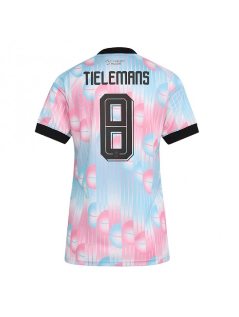 Belgien Youri Tielemans #8 Auswärtstrikot für Frauen WM 2026 Kurzarm Belgien Youri Tielemans #8 Auswärtstrikot für Frauen WM 2026 Kurzarm